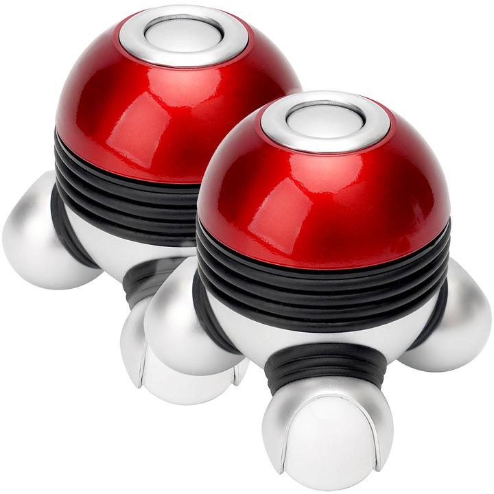 Produktbild Casativo 2er-Set Kompaktes Vibrations MassagegerÃ¤t mit 3 MassagekÃ¶pfen, batteriebetrieben
