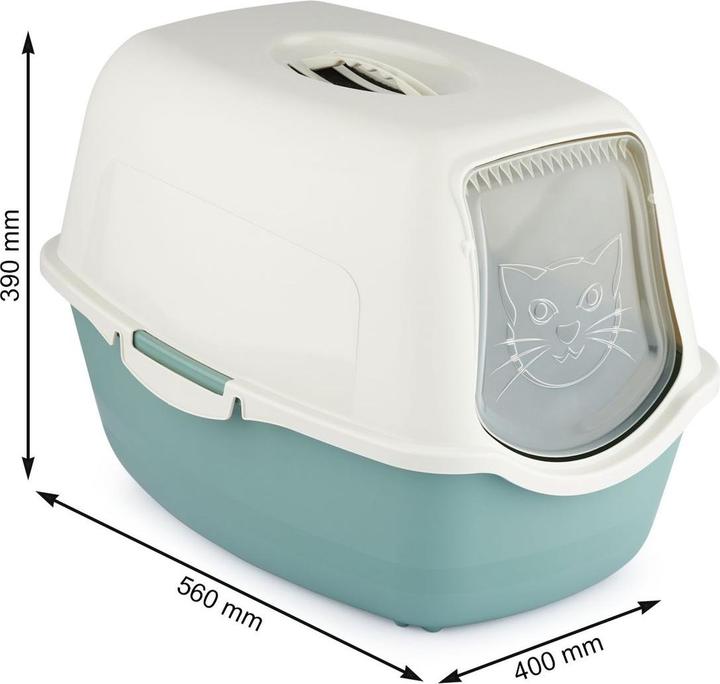 Actual product image Rotho . (Cat litter tray open)