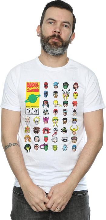 Image du produit - T-shirt COMICS HEADS COVER - Homme (L)