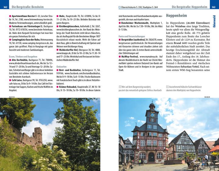 Immagine prodotto Reiseführer Rhein-Main-Region mit Taunus und Odenwald (Tedesco, Simon Hart, Lilly Nielitz-Hart, 2021)