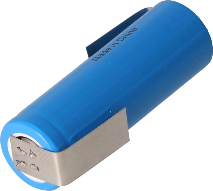 Produktbild AccuCell Li-ion Akku 14430 mit Lötfahnen Z-Form 1050mAh 3,6V - 3,7V Lithium-Ionen-Zelle ohne Schutzelektronik (1 Stk., 1050 mAh, Akku)