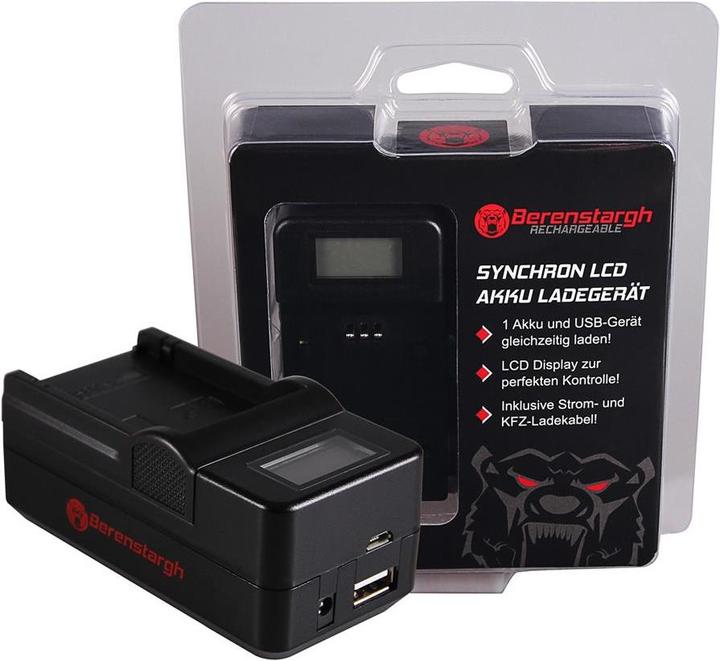 Image du produit Berenstargh Chargeur synchrone avec USB (Chargeur de batterie d'appareil photo)