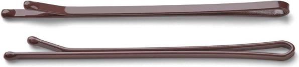 Trisa Haarklemmen glatt lackiert 65mm braun 250 Stk. (250 Stk.)