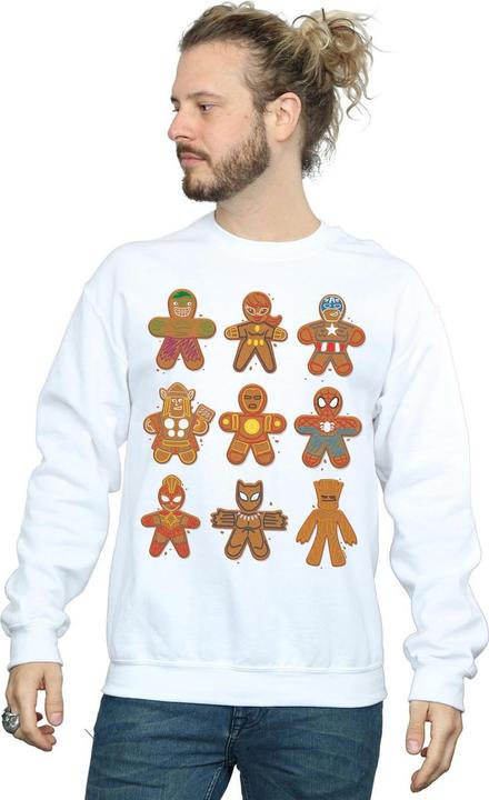 Actual product image Mens Avengers Christmas Gingerbread Sweatshirt (L)