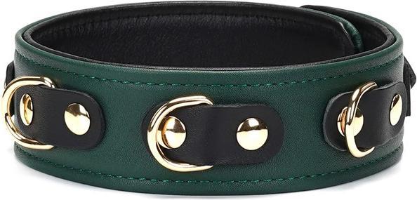 Produktbild Liebe Seele Mossy Chic - Leder Halsband mit Leine