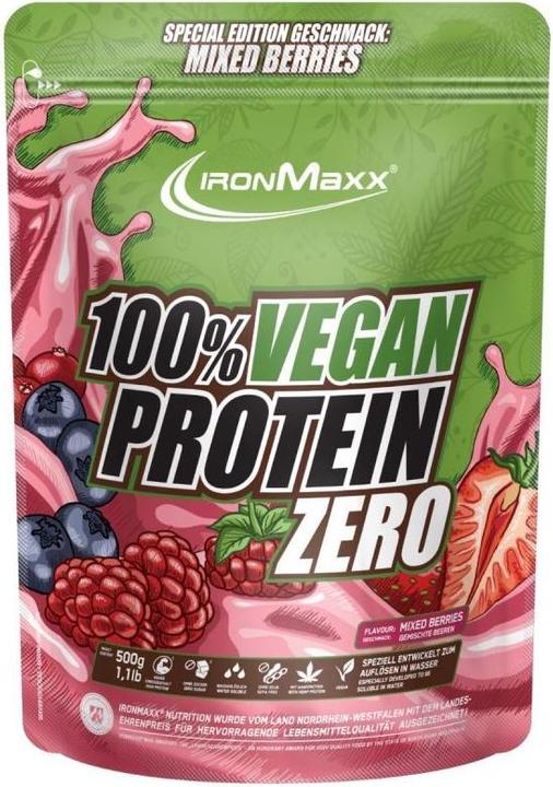 IronMaxx 100% Vegan Protein Zero (Mixed berries, 1 Stk.)