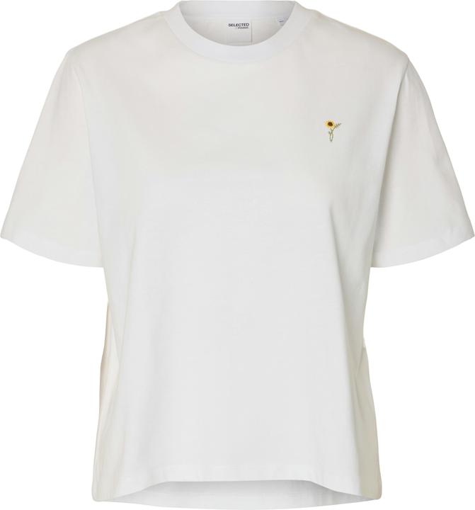 Selected Femme Besticktes T-Shirt mit Rundhalsausschnitt (XS)