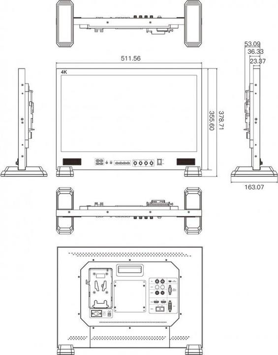 Produktbild Seetec monitor FS215-S4K 21.5 inch (21.50")
