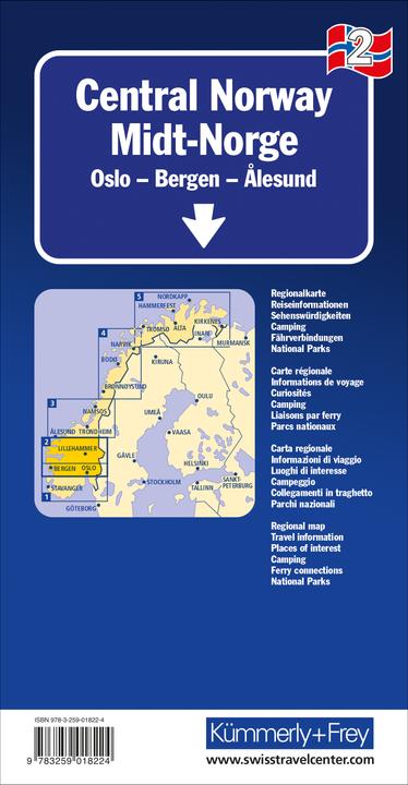 Image du produit Strassenkarte Norwegen (Allemand, Hallwag/, Kümmerly+FreyAG, 2023)