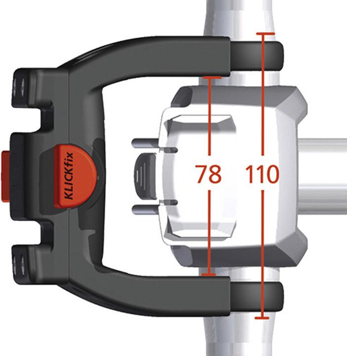 Actual product image KlickFix Handlebar adapter E-Bikes