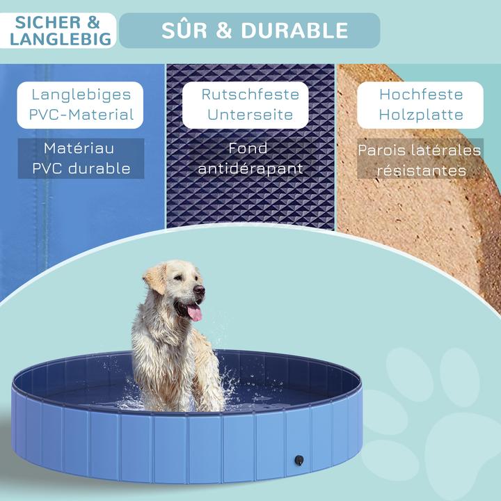 Produktbild PawHut Hundepool mit Wasserablassventil (Hundepool)