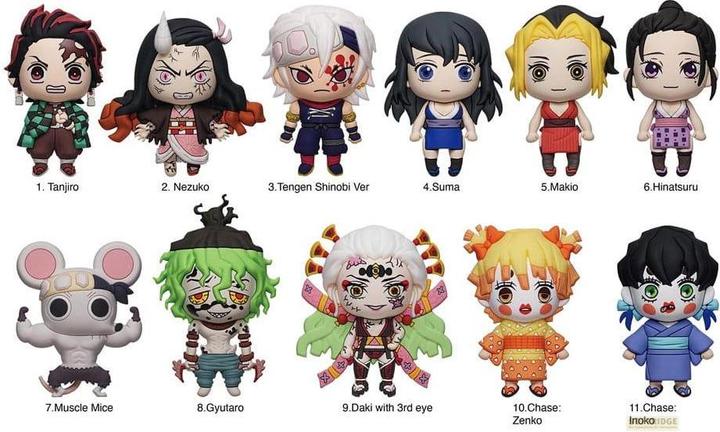 Immagine prodotto Monogram Int. Ammazzademoni: Kimetsu no Yaiba 3D PVC Borsa Ciondolo Serie 6 Display (24)