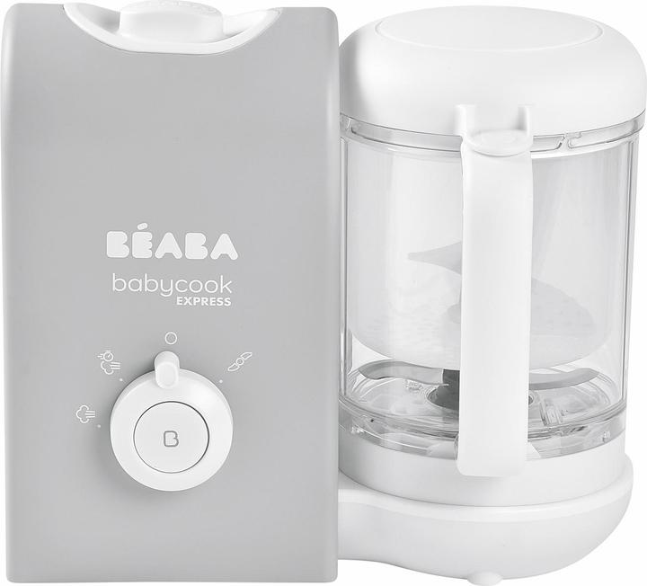 Image du produit Beaba Babycook Express, Préparateur d'aliments pour bébés 4 en 1, cuisson rapide : moins de 15 min, mixage