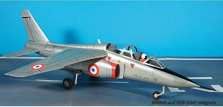 Produktbild Geli alpha jet prototyp 02 kartonmodell