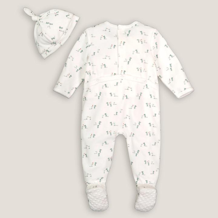 Produktbild La Redoute Collections Set aus Strampler und Mütze (62)