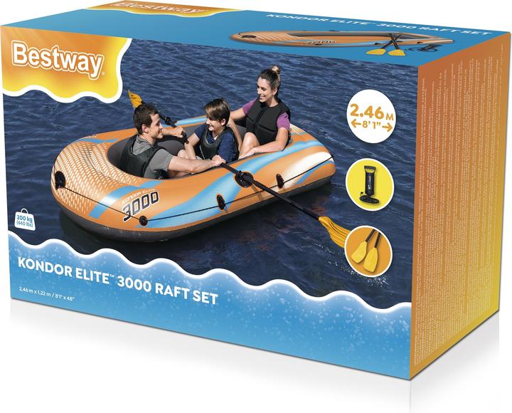 Image du produit Bestway Kit bateau gonflable Kondor Elite™ 3000 2,46 m x 1,22 cm (246 cm, 3 pers.)