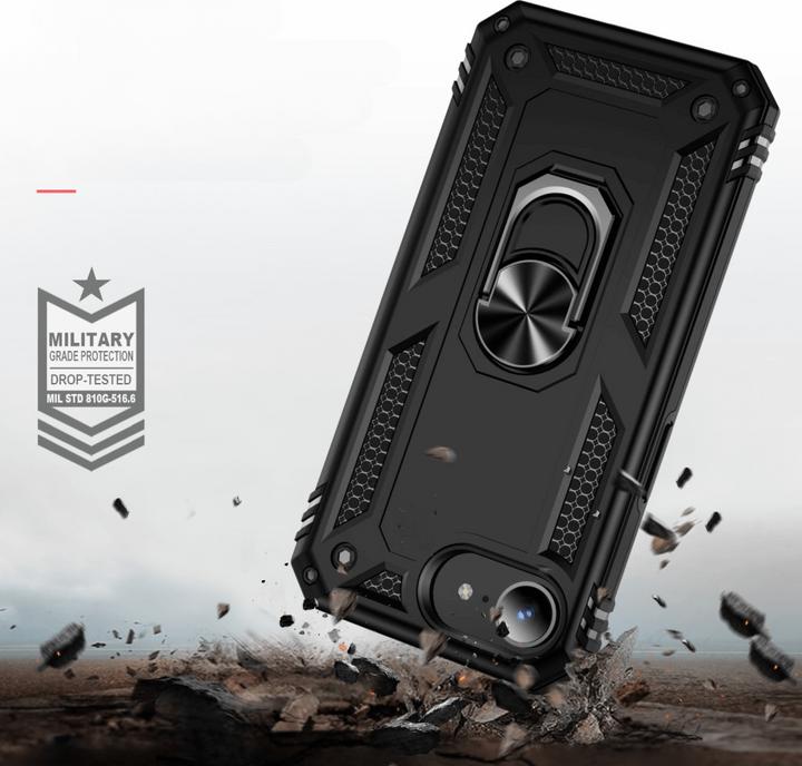 Actual product image Cover-Discount iPhone 16e - Robustes Back Cover mit Kickstand (Apple iPhone 16e)