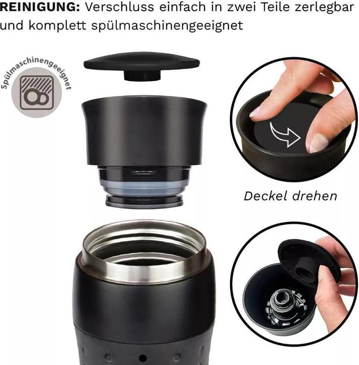 Image du produit Creano Thermos Bouteille d'eau Design Travel Mug 420ml No.18 (0.42 l)