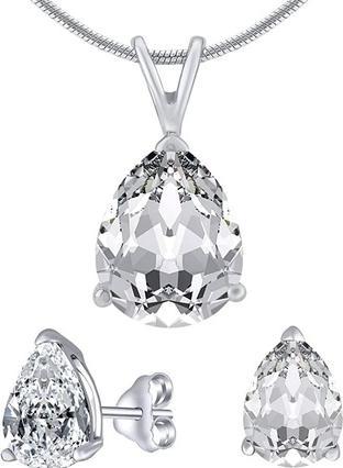 Immagine prodotto Silvego Women's Jewelry Set Made Of 925 Sterling Silver With Zirconia Drops (Argento 925)