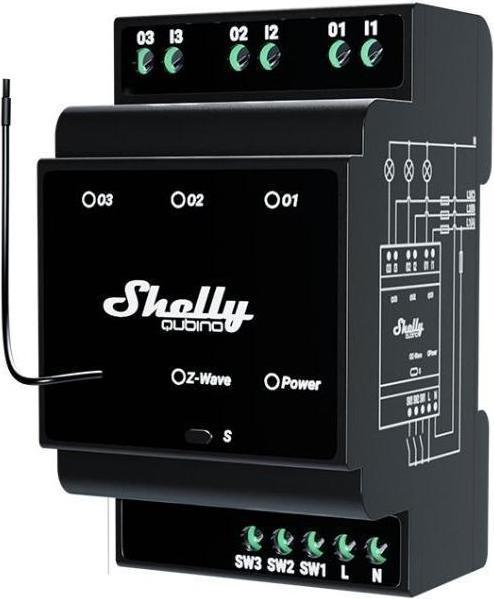 Immagine prodotto Shelly ALREZWE W PRO3 - Qubino Wave Z-Wave Pro 3 (Attuatore dell'interruttore)