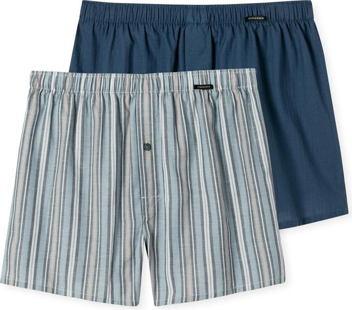 Schiesser Herren Webboxer Boxershorts (10, 2er Pack)