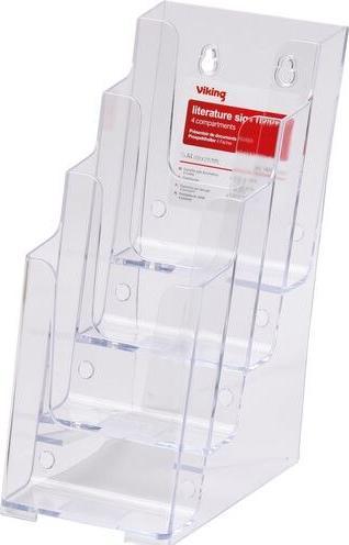 Immagine prodotto Office Depot Portadepliant DL Plastica trasparente 108 mm x 254 mm