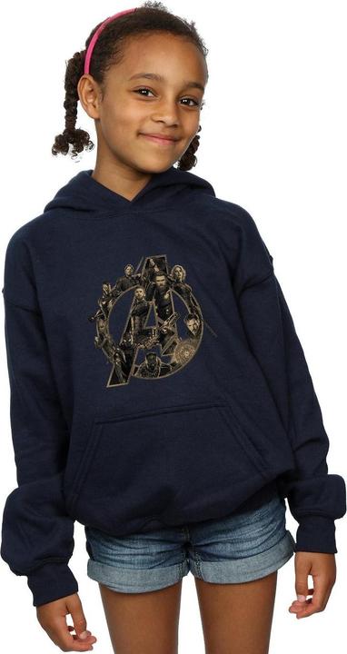 Image du produit - Sweat à capuche AVENGERS INFINITY WAR LOGO - Fille (140, 146)