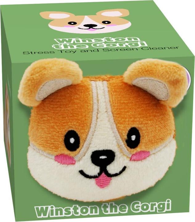 Actual product image Winkee Stress ball and screen cleaner - Corgi Winston - small