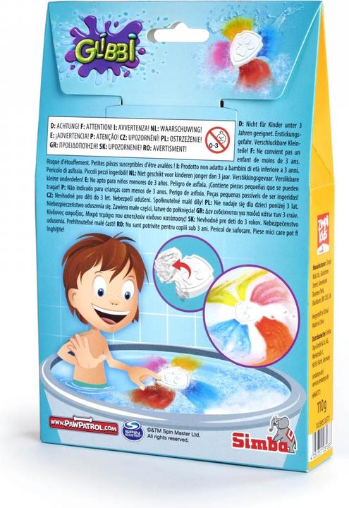 Immagine prodotto Simba Glibbi Paw Patrol bomba da bagno (110 ml, Bombe da bagno)
