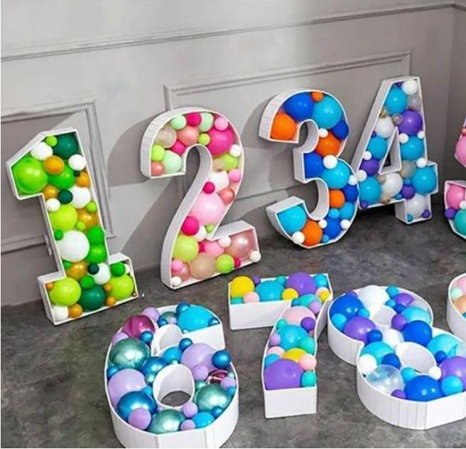 Immagine prodotto MU Style Cornice per palloncini fai da te della serie Number