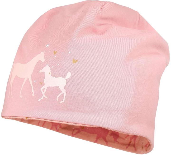 Actual product image Maximo Mütze Beanie reversible Horses Gr. 51 - 53 (51 - 53)