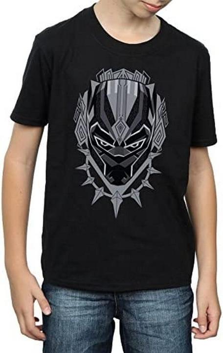 Black Jungen Kopf TShirt aus Baumwolle (140, 146)