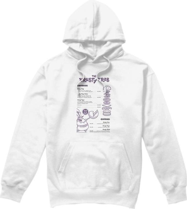 Spongebob Squarepants Krusty Krab Menu Kapuzenpullover
