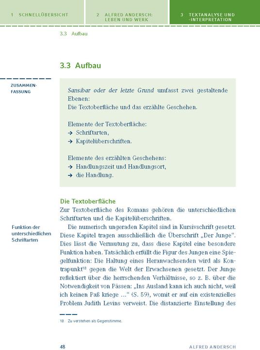 Produktbild Sansibar oder der letzte Grund (Deutsch, Alfred Andersch, 2013)
