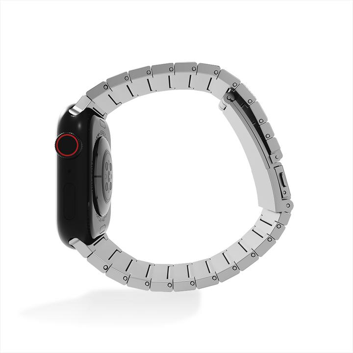Produktbild Strap-it Smartwatch bandje - Geschikt voor Apple Watch luxe bandje - zilver - Horlogeband / Polsband (Titan)