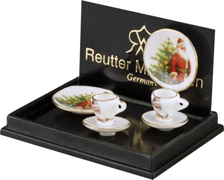 Actual product image Reutter 001.534/5 - Miniature, 2 coffee sets "Father Christmas