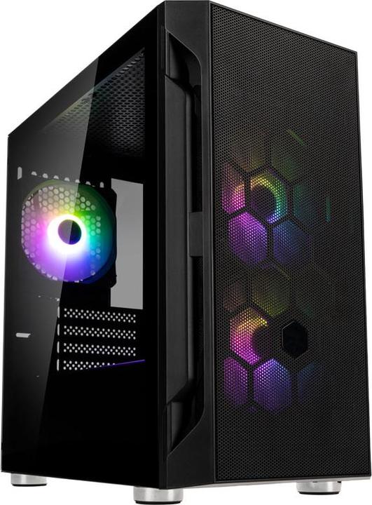 Actual product image Silverstone Fara H1M Pro Micro-ATX Case - Tempered Glass, ARGB (mATX, Mini-ITX, Mini-DTX)