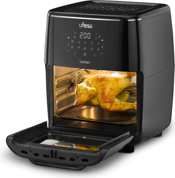 Actual product image Ufesa Air Fryer Sensei 12l W/Spin Basket Door