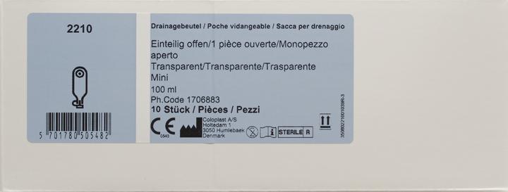 Actual product image Coloplast Drain 5-38mm 100ml open st 10