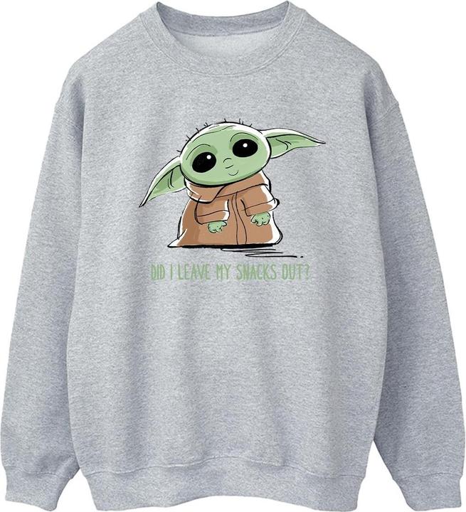 Produktbild Star Wars The Mandalorian Grogu Snacks Meme Sweatshirt (L)
