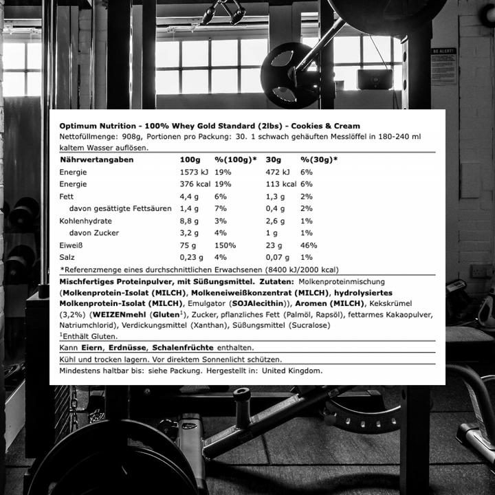 Immagine prodotto Optimum Nutrition 100% Whey Gold Standard (Biscotti e panna, 1 pz., 908 g)