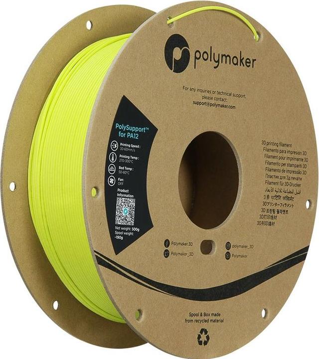 Immagine prodotto Polymaker PolySupport for PA12- Breakaway - GRASS Grün 1,75 mm 500 g (1.75 mm, 500 g, Verde)