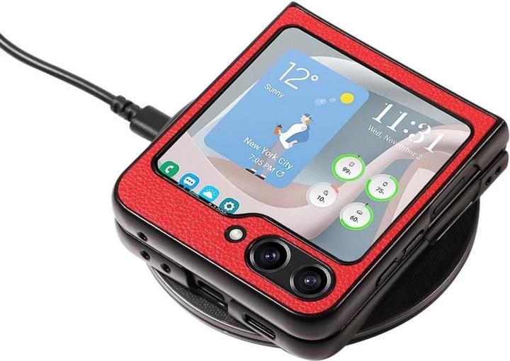 Image du produit Cover-Discount Galaxy Z Flip5 - Housse de protection hybride rouge (Samsung Galaxy Z Flip5)