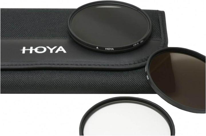 Actual product image Hoya Digital Filter Kit II (UV, CIR-PL & ND8) Filterset (49 mm, UV filter, Neutral density filter, Polarizing filter, 49 mm)