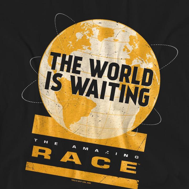 Actual product image The Amazing Race Unisex Adult Waiting World T-Shirt (M)