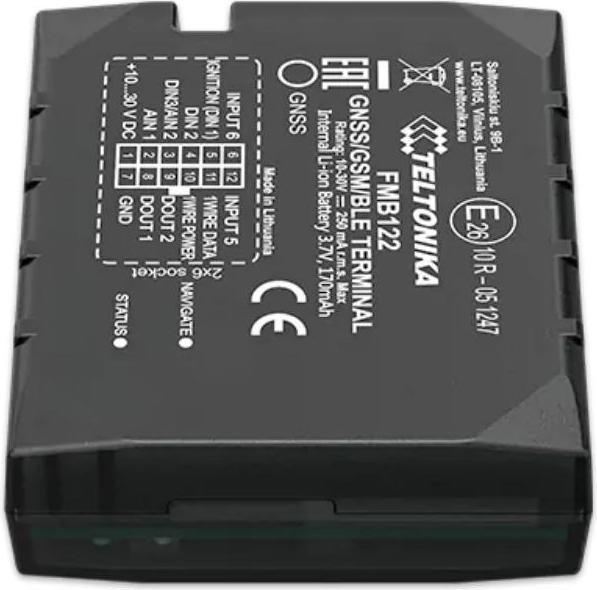 Actual product image Teltonika FMB122 - DUAL-SIM Tracker with external GNSS Antenna