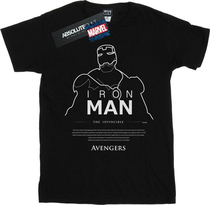 Immagine prodotto Iron Man Single Line Maglietta Uomo (3XL)