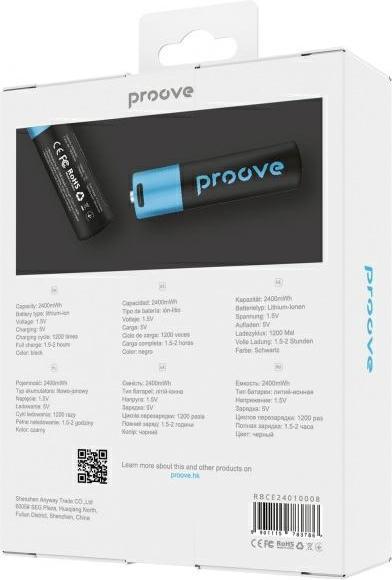 Image du produit Varta Proove Rechargeable AA Batteries 2400mWh 2pcs black (2 pcs, AA, 2400 mAh)