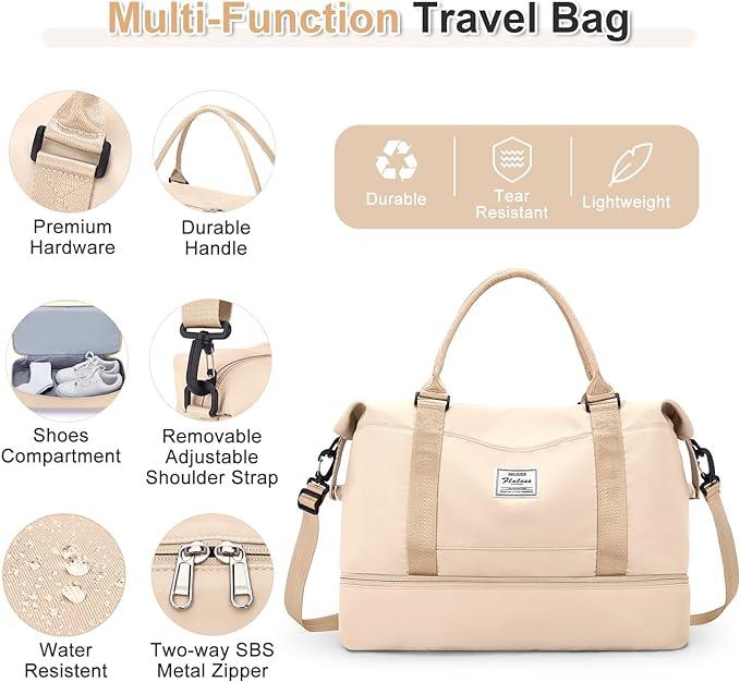 Image du produit Only-Bags.Store 3pcs Voyage avec un grand Carry-on sac, un sac de sport, et un bagage étanche
