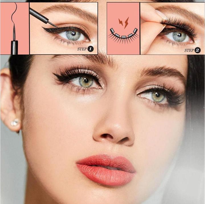 Immagine prodotto KISS Kit magnetico per eyeliner e ciglia - Entice (Ciglia artificiali)